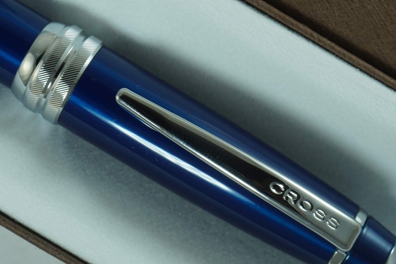 Cross Executive Companion with Diamond Cut Multi-groove Signature Center Ring Bailey Midnight Blue BallPoint Pen - Image 3